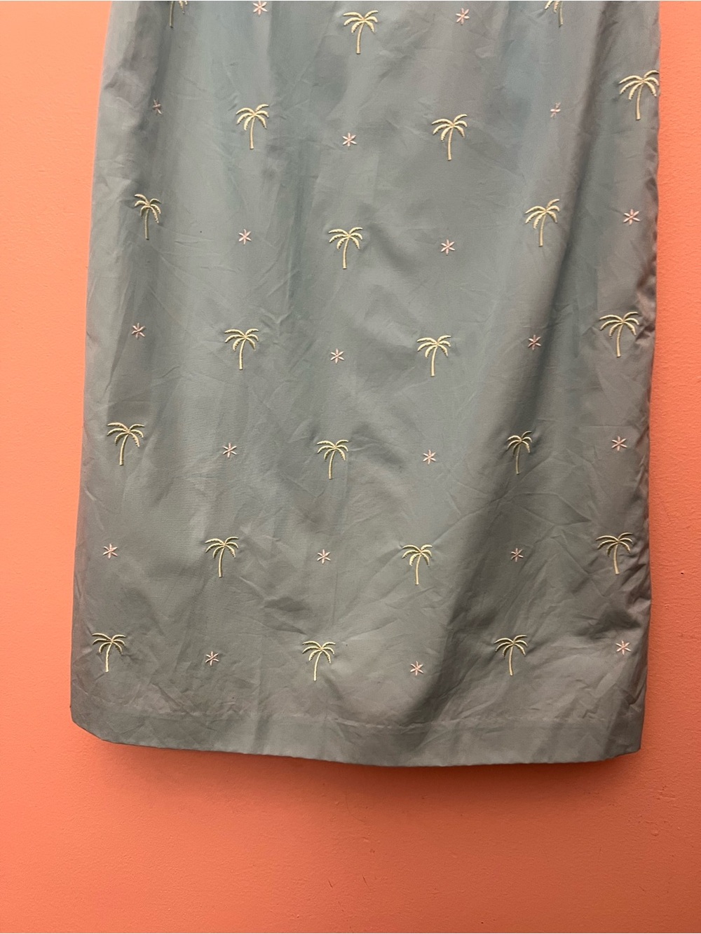 Brooks Brothers Vibrant Embroidered Palm Tree Resortwear Dress Size 2 - Picture 3 of 6